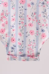 Abby & Evie
PINK FLORAL BOW APPLIQUE BOW BUBBLE
