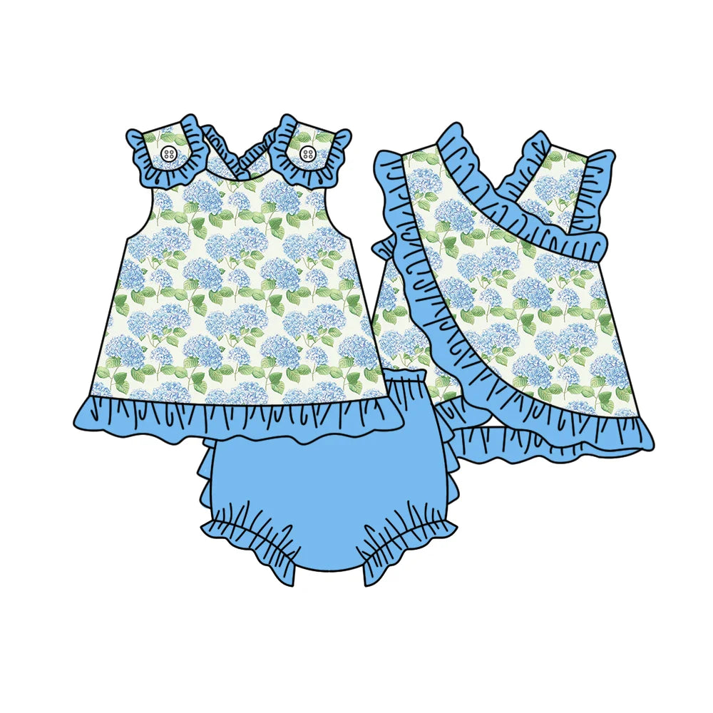 Summer Back Cross Design Bloomer Sets