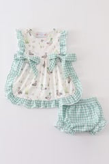 Abby & Evie
SAGE MALLARD BLOOMER SET