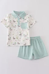 Abby & Evie
SAGE MALLARD SHORTS SET