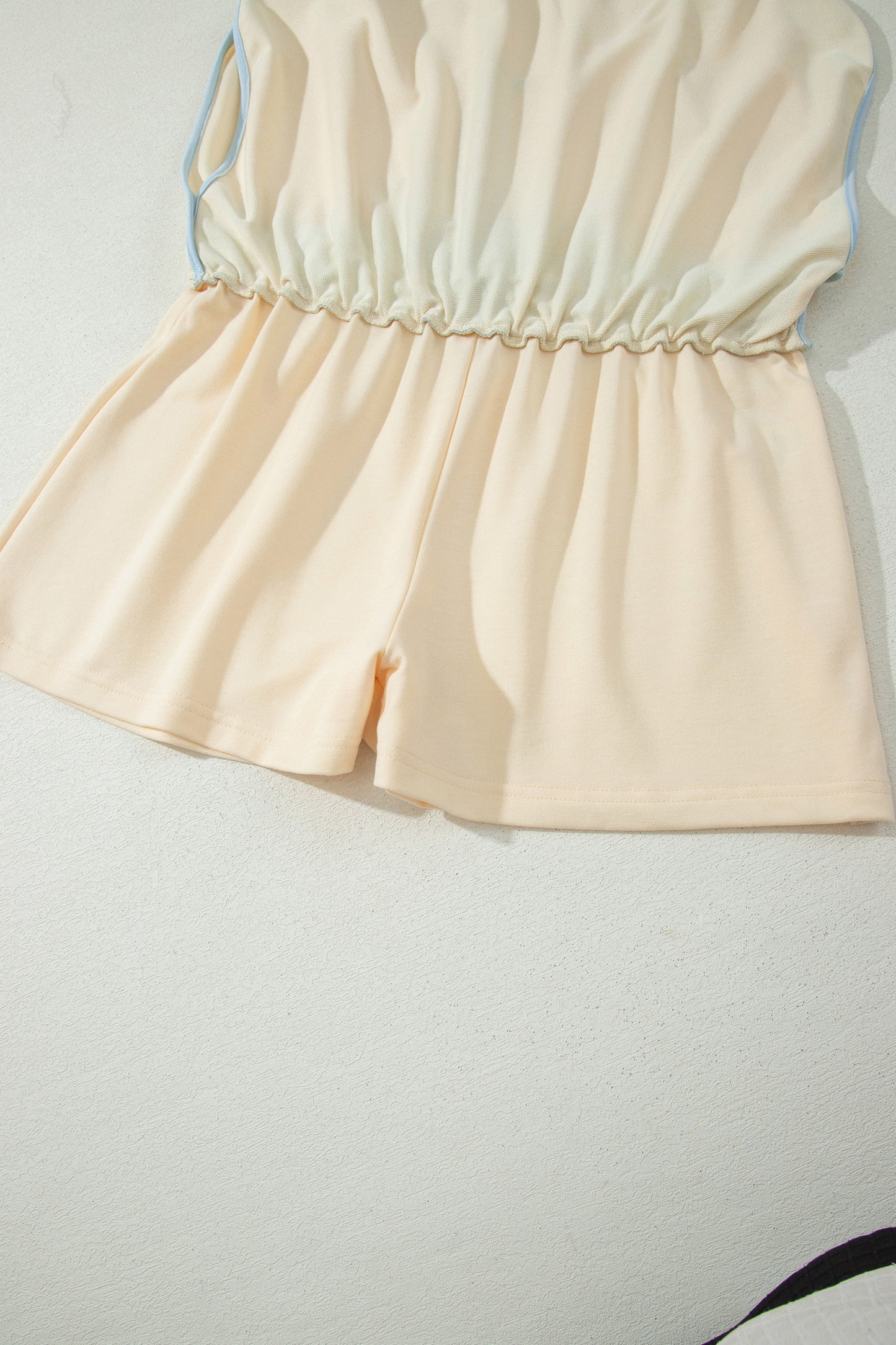 Colorblock Edge Drop Shoulder T Shirt and Skort 2Pcs Set
