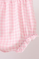 Abby & Evie
PINK FLORAL APPLIQUE BOW BLOOMER SET