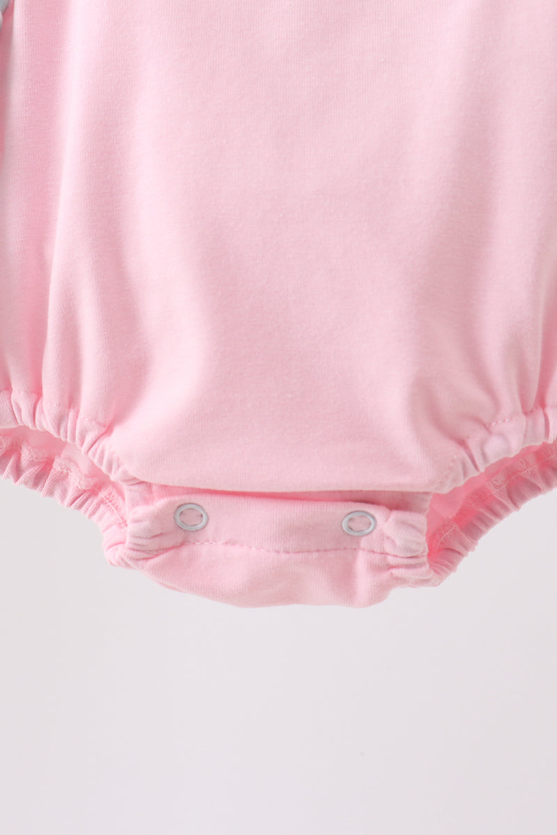 Abby & Evie
PINK STRAWBERRY APPLIQUE KNIT BUBBLE