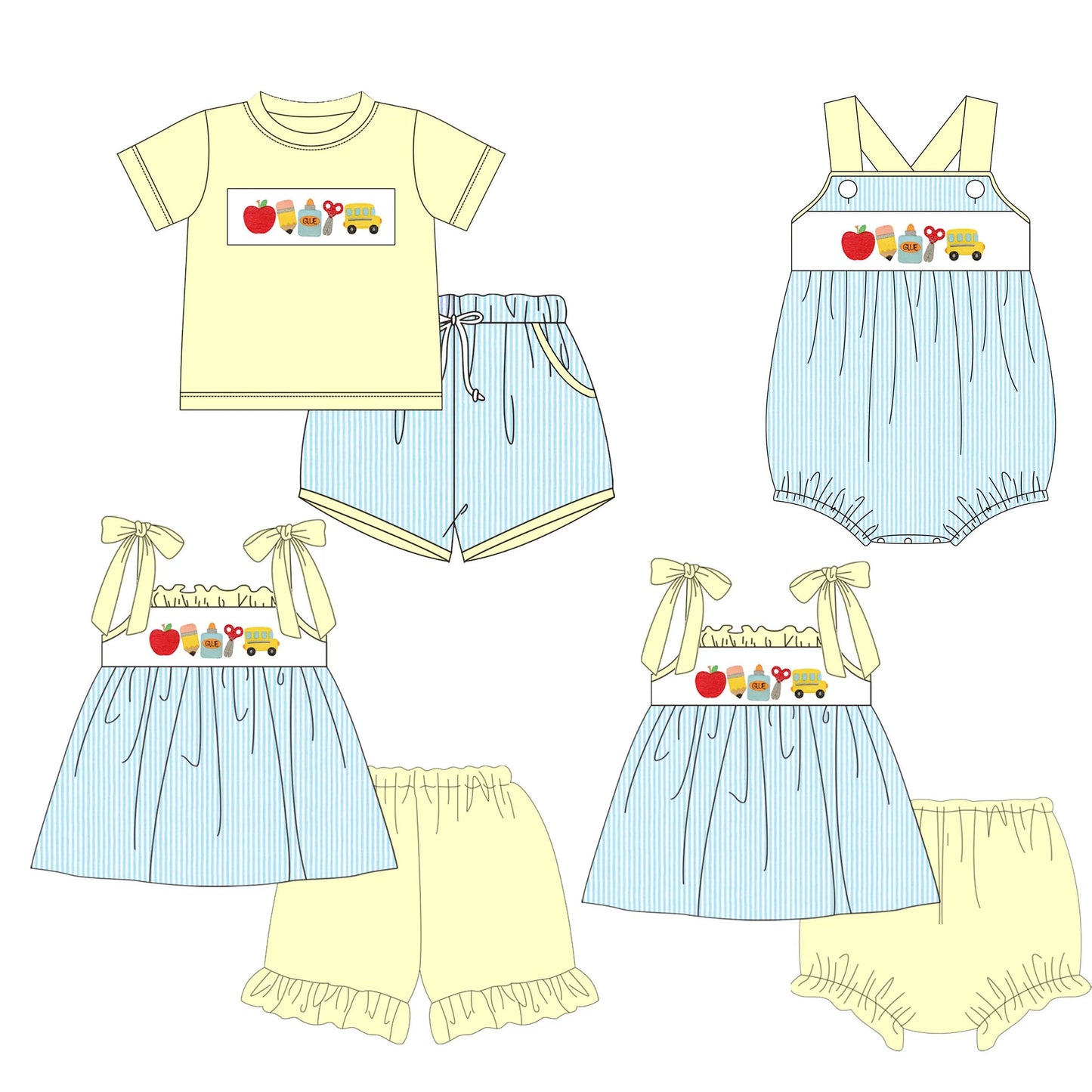 Kids Back to School Outfit Sets