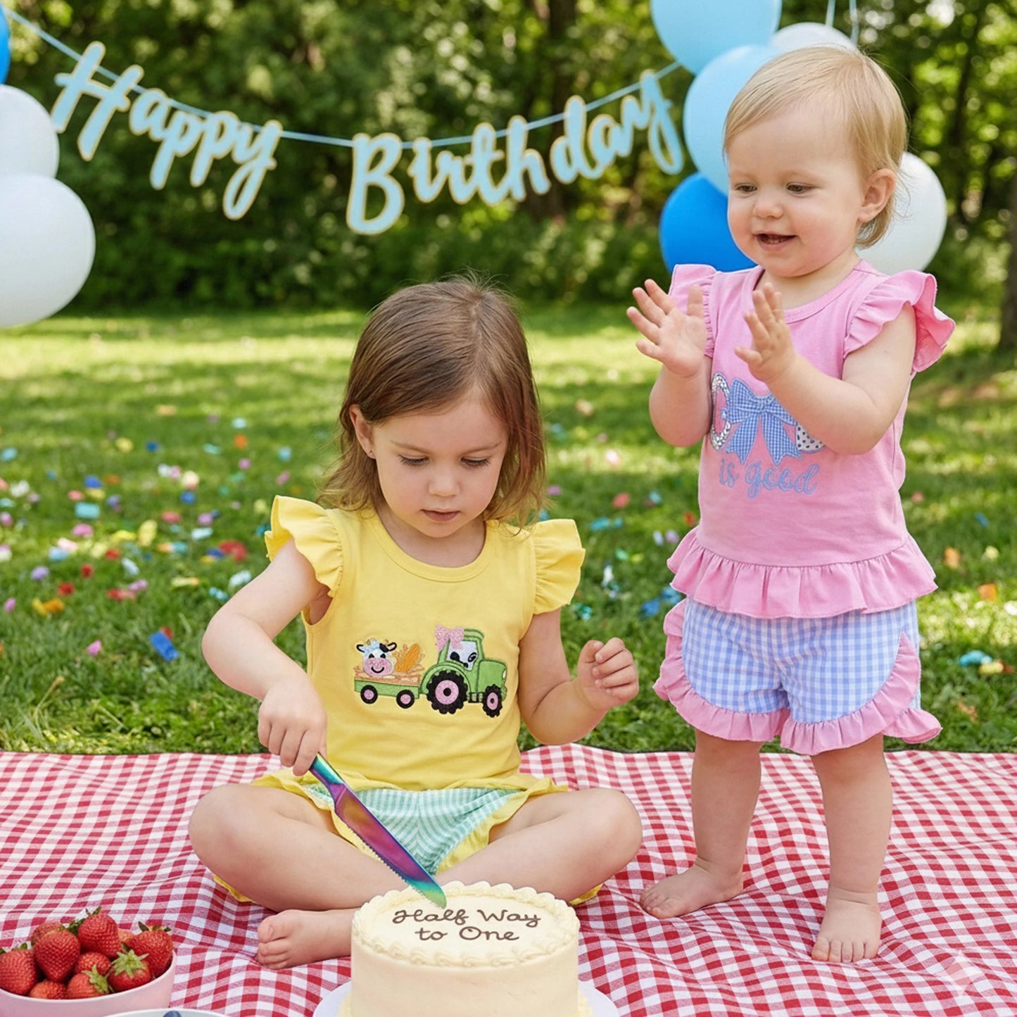 Girls 2 Piece Clothes Sets