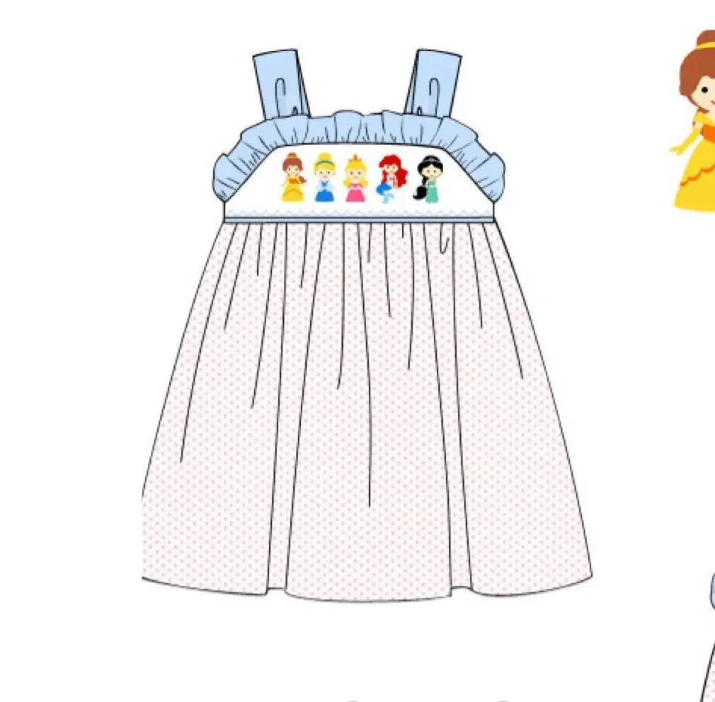 Wholesale Boutique Girls Princess Clothing Toddlers Summer Girls Dress Baby Romper