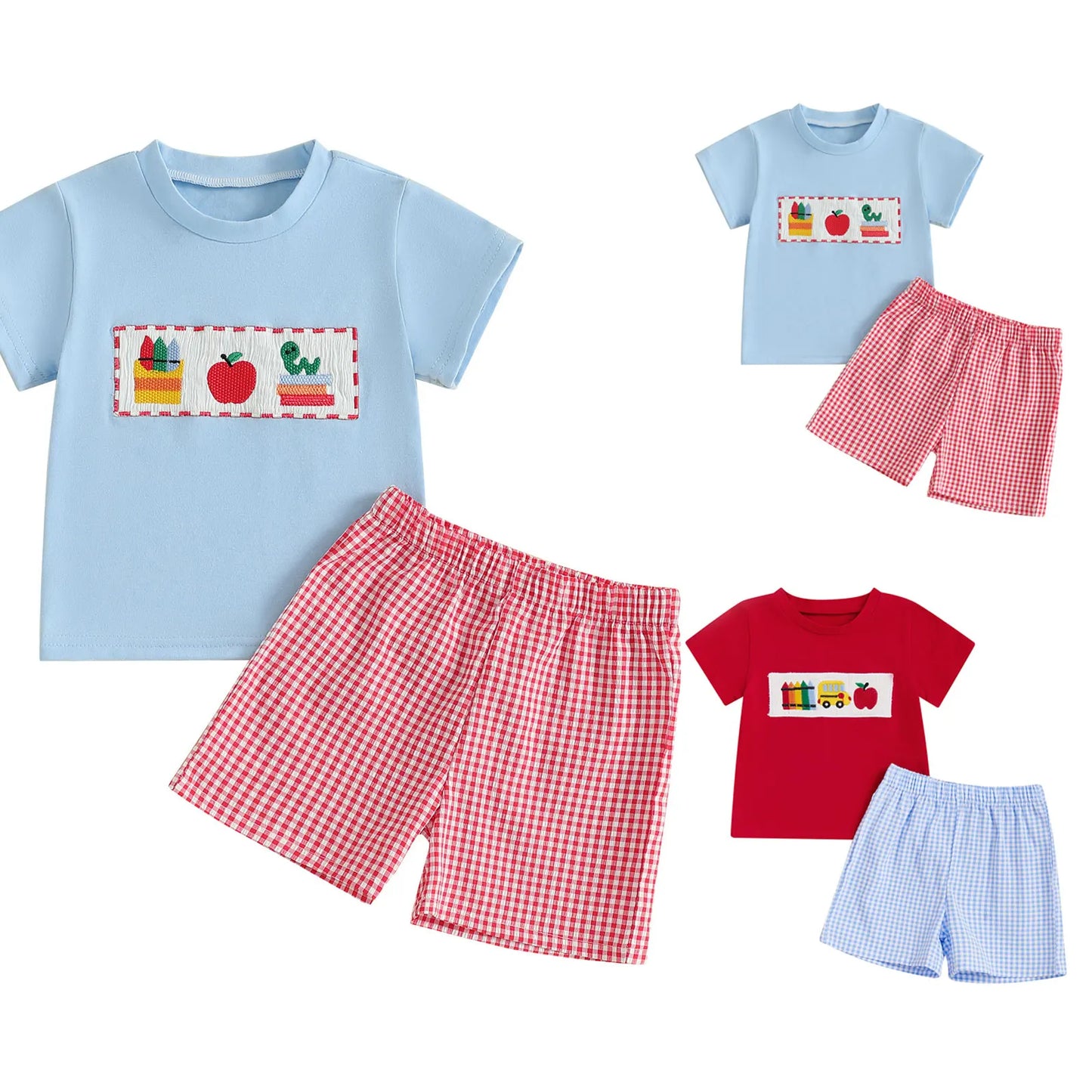 Boys Back to school short sets