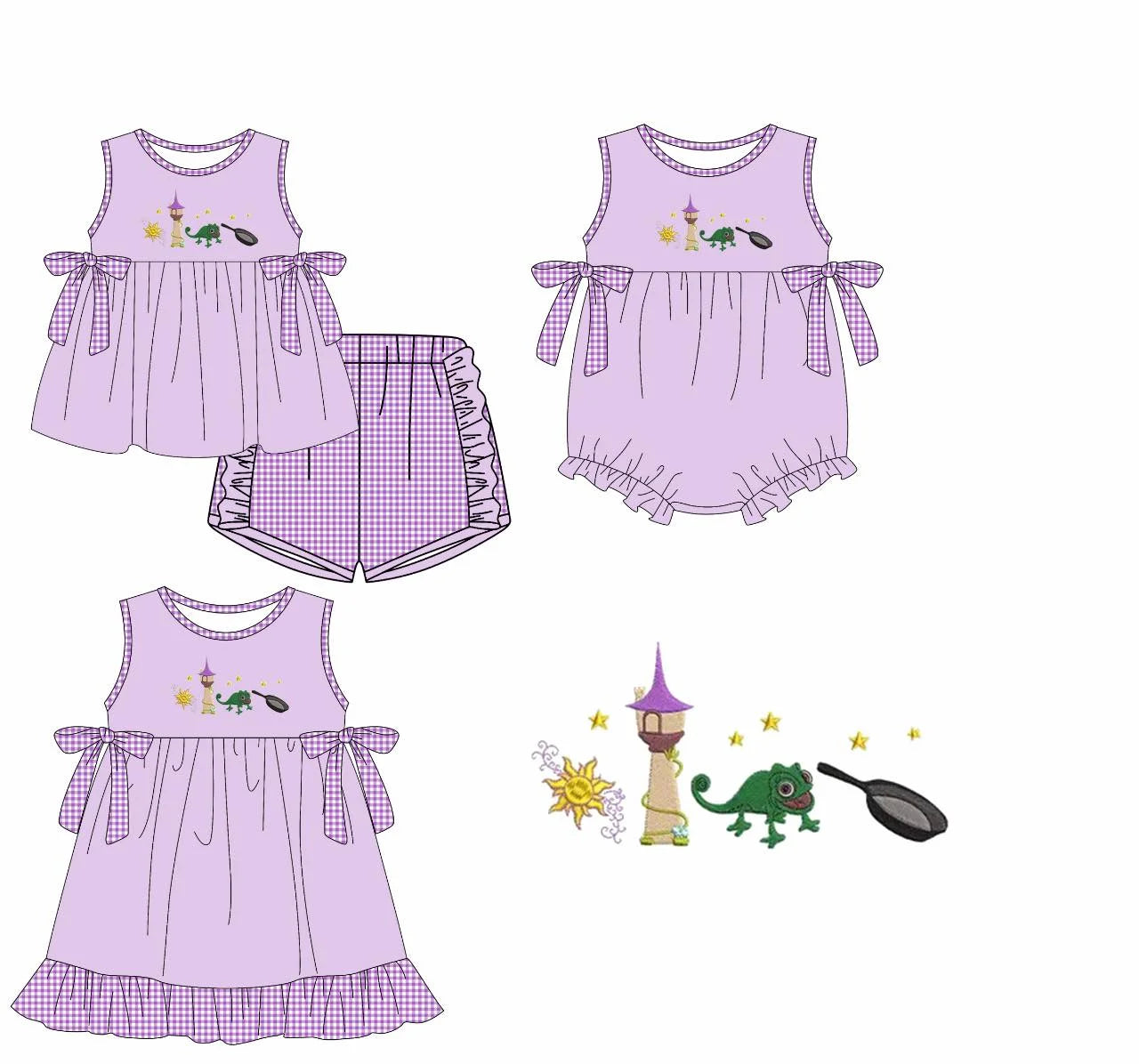 Princess Rapunzel Matching sets