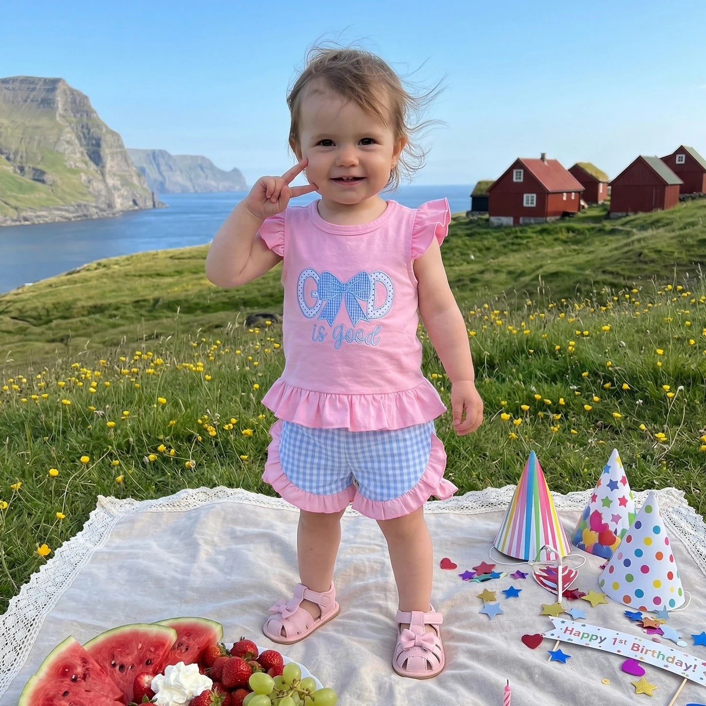 Girls 2 Piece Clothes Sets